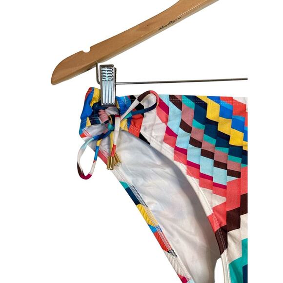 La Blanca Women’s Slice Of Paradise Side Tie Hipster Bottom Sz 8 Multicolor NWOT - Picture 2 of 6